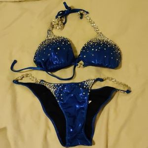 Royal Blue Bikini Competition Suit